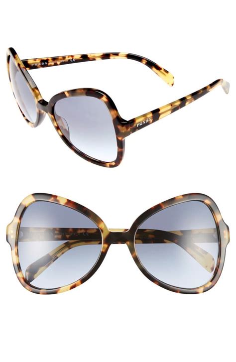 prada 56mm butterfly sunglasses